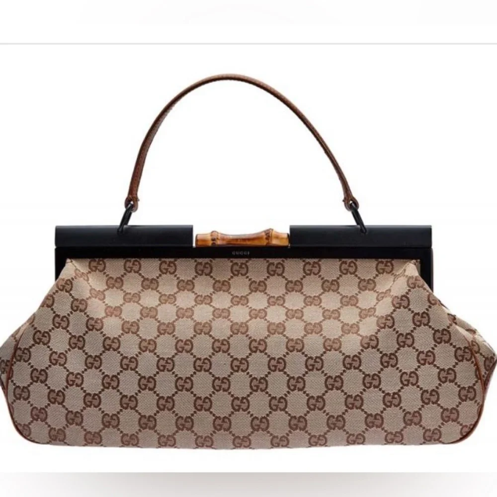 GUCCI rare bamboo doctor bag. Limited edition pink/black combo. Authentic! - Picture 2 of 11